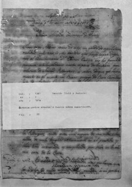 Sumaria contra Anastasio Aveiro sobre superstición.