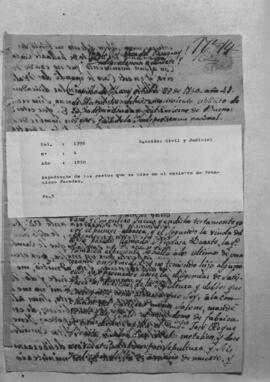Expediente de los gastos que se hizo en el entierro de Francisco Paredes.