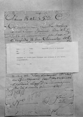 Proceso al indio Juan Picagua por estuprar a una menor. (Guarambaré).
