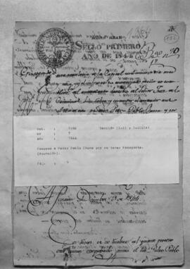 Proceso a Pedro Pablo Chena por no tener pasaporte. (Asunción).