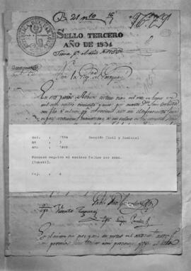 Proceso seguido al esclavo Felipe por robo. (Tobatì)