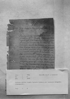 Proceso contra Josefa Ignacia Ocampo por supuesto abigeato. (Tarumandy).