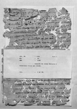 Demanda de Jaime Batista A Francisco Cilia  por deuda.