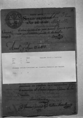 Proceso contra Francisco del Rosario Chamorro por herida