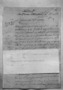 Proceso contra el indio Miguel Jerónimo Miquivé