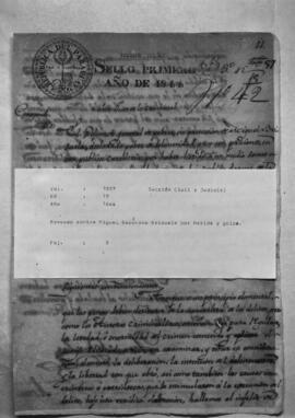 Proceso contra Miguel Jerónimo Brizuela por herida y golpe.