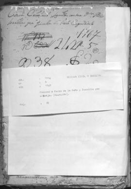 Proceso a Pedro de la Peña y Zorrilla por ultraje.