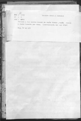 Proceso a los pardos Manuel de Jesús Pintos, Ramón Avalos y Justo Gamarra por robo.( Cont. Del Vol. anterior)
