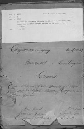 Proceso al Sargento Vicente Martínez y al soldado Juan Gómez por ocultar cierta verdad de la superioridad.