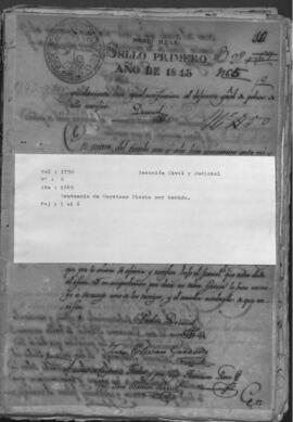 Sentencia de Cayetano Flecha por herida.