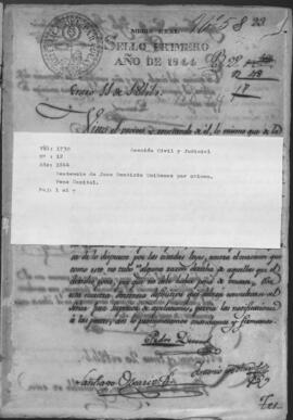Sentencia de Juan Bautista Quiñónez por crimen.