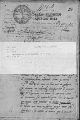 Sentencia de Martín González por herida.