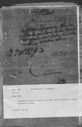 Información sobre la herida que causo la herida que causo Isidro González a Pedro Celestino Alfonso.