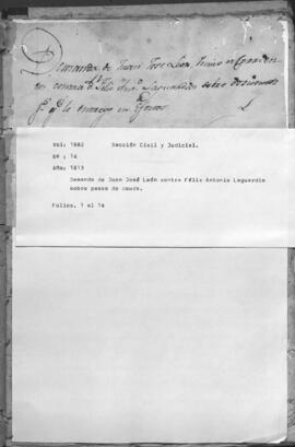 Demanda de Juan José León Contra Félix Antonio Laguardia sobre pesos de deuda.