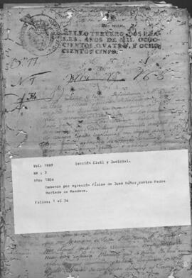 Demanda por agresión física de Juan Núñez contra Pedro Hurtado de Mendoza.