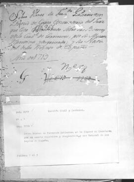 Sobre bienes de Fernando Gutiérrez en la ciudad de Corrientes, por su muerte repentina y desgraciada y ser natural de los Reynos de España.
