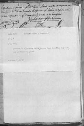 Demanda de Francisco Lemus contra Juan González Bejarano, por cantidad de yerba.
