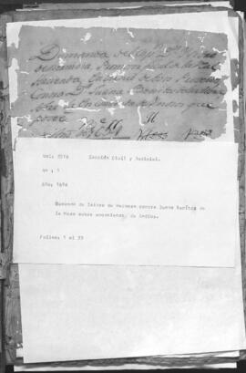 Demanda de Isidro contra Juana Benítez de la Mora, sobre encomienda de indios.