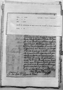 Autos de refacción de unas casa del Estado en Villa Concepción