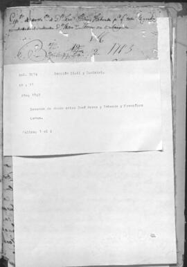 Demanda de deuda entre José Herce y Taboada y Francisco.