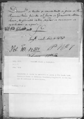 Documento de deuda de cantidad de pesos a Pío Ramón Peña (finado), a favor de Genoveva Menchaca, desglosado de los autos de concurso de acreedores.