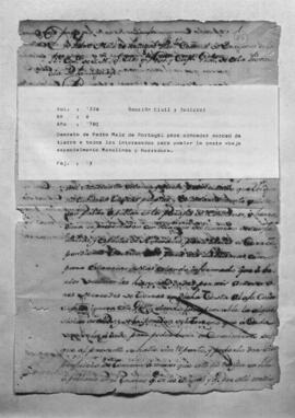 Decreto de Pedro Melo de Portugal para conceder merced de tierra a todos los interesados para poblar la costa abajo especialmente Remolinos y Herradura