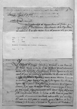Rosario (Estancia del Estado) Inventario.