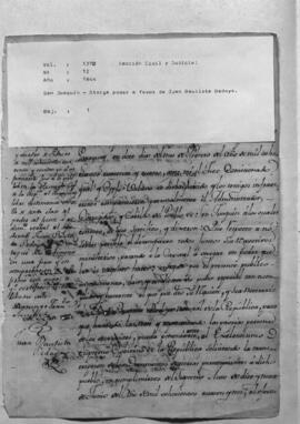 San Joaquín – otorga poder a favor de Juan Bautista Bedoya.